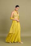 Warm Yellow Sharara Set 