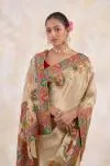 Honey Sand Crepe Saree