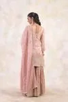 Blushed Sand Tissue Sharara Set 
