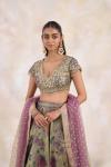 Paisley Grullo Lehenga Set 