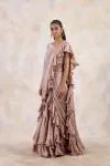 Rose Gold Draped Saree