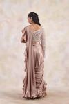 Rose Gold Draped Saree 