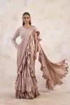 Rose Gold Draped Saree