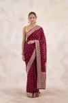 Rich Burgundy Georgette Saree