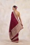 Rich Burgundy Georgette Saree