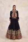 Black Jacket Lehenga Set