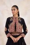 Black Jacket Lehenga Set