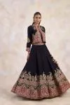 Black Jacket Lehenga Set