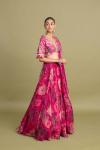 Fuchsia pink Lehenga Set 