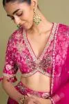 Fuchsia pink Lehenga Set
