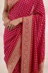 Rich Crimson Banarasi Georgette Saree
