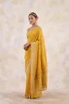 Mustard Yellow Georgette Saree