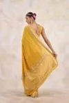 Mustard Yellow Georgette Saree