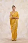 Mustard Yellow Georgette Saree