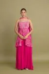 Magenta Pink Sharara Set