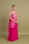 Magenta Pink Sharara Set 
