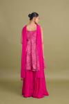 Magenta Pink Sharara Set 