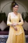 Amber Yellow Sharara Set