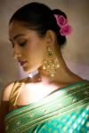 Turquoise Tussar Silk Saree 
