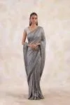 Stone Ash Net Saree