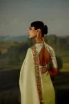 Pistachio Green Georgette Saree