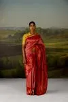 Rani Pink Tissue Silk Saree