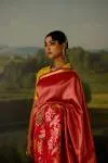 Rani Pink Tissue Silk Saree