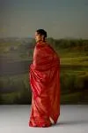 Rani Pink Tissue Silk Saree