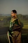 Emerald Green Uppada Silk Saree
