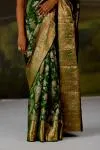 Emerald Green Uppada Silk Saree