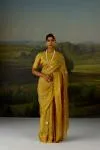 Mustard Yellow Tissue Saree