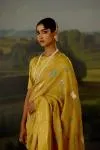 Mustard Yellow Tissue Saree