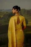 Mustard Yellow Tissue Saree