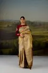 Metallic Gold Uppada Tissue Silk Saree