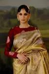 Metallic Gold Uppada Tissue Silk Saree