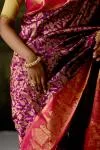 Purple Kanjivaram Saree