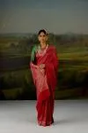 Rani Pink Mysore Crepe Saree