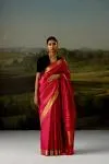 Deep Plum Kanjivaram Silk Saree