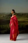 Deep Plum Kanjivaram Silk Saree