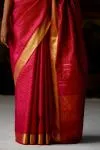 Deep Plum Kanjivaram Silk Saree