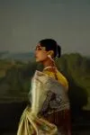 Pistachio Gold Uppada Tissue Silk Saree