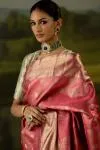 Salmon Pink Kanjivraram Silk Saree