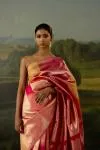 Rose Gold Kanjivaram Silk Saree