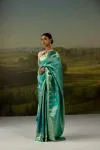 Turquoise Kanjivaram Saree