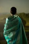 Turquoise Kanjivaram Saree
