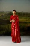 Rich Crimson Kanjivaram Saree