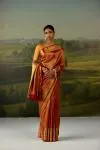 Mustard Gold Kanjivaram Saree