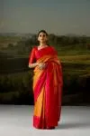 Mustard Kanjivaram Saree