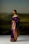 Purple Kanjivaram Saree