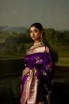 Purple Kanjivaram Saree